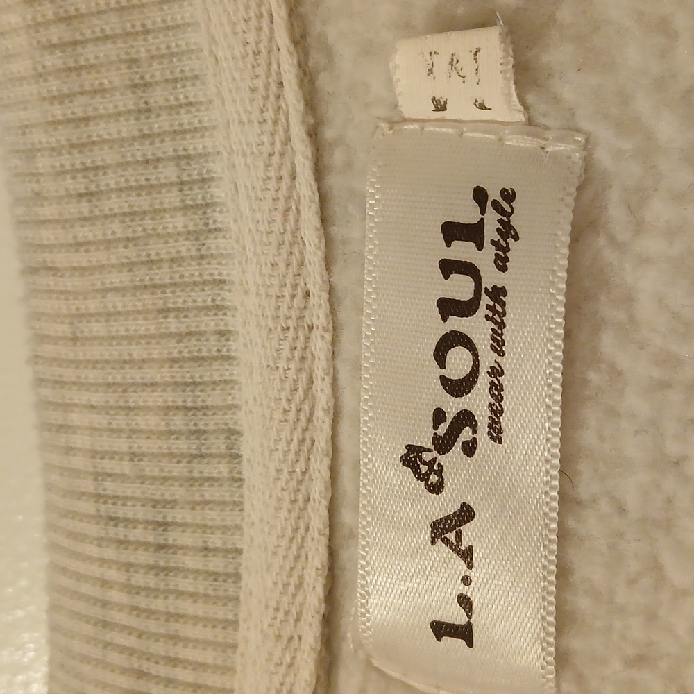 Mushroom Patterned Gray Sweatshirt - image 3